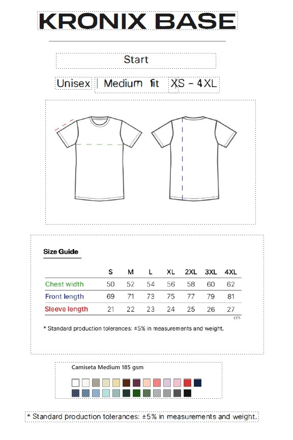 "Descubre la Kronix Atart: una camiseta oversized esencial . Confeccionada con alto gramaje.